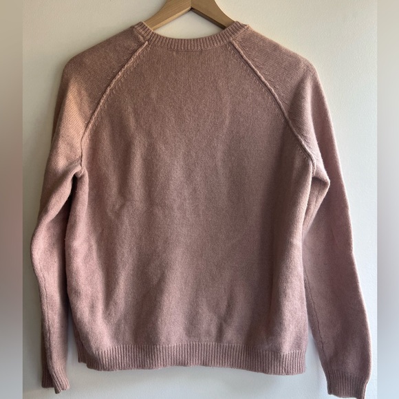 Cos nude/pink cashmere raglan crew neck sweater size M - Picture 5 of 5